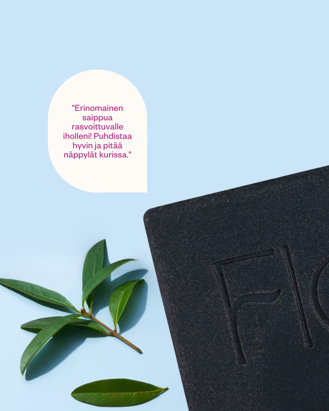 Activated Charcoal aktiivihiili-teepuusaippua rasvoittuvalle ja epäpuhtaalle iholle