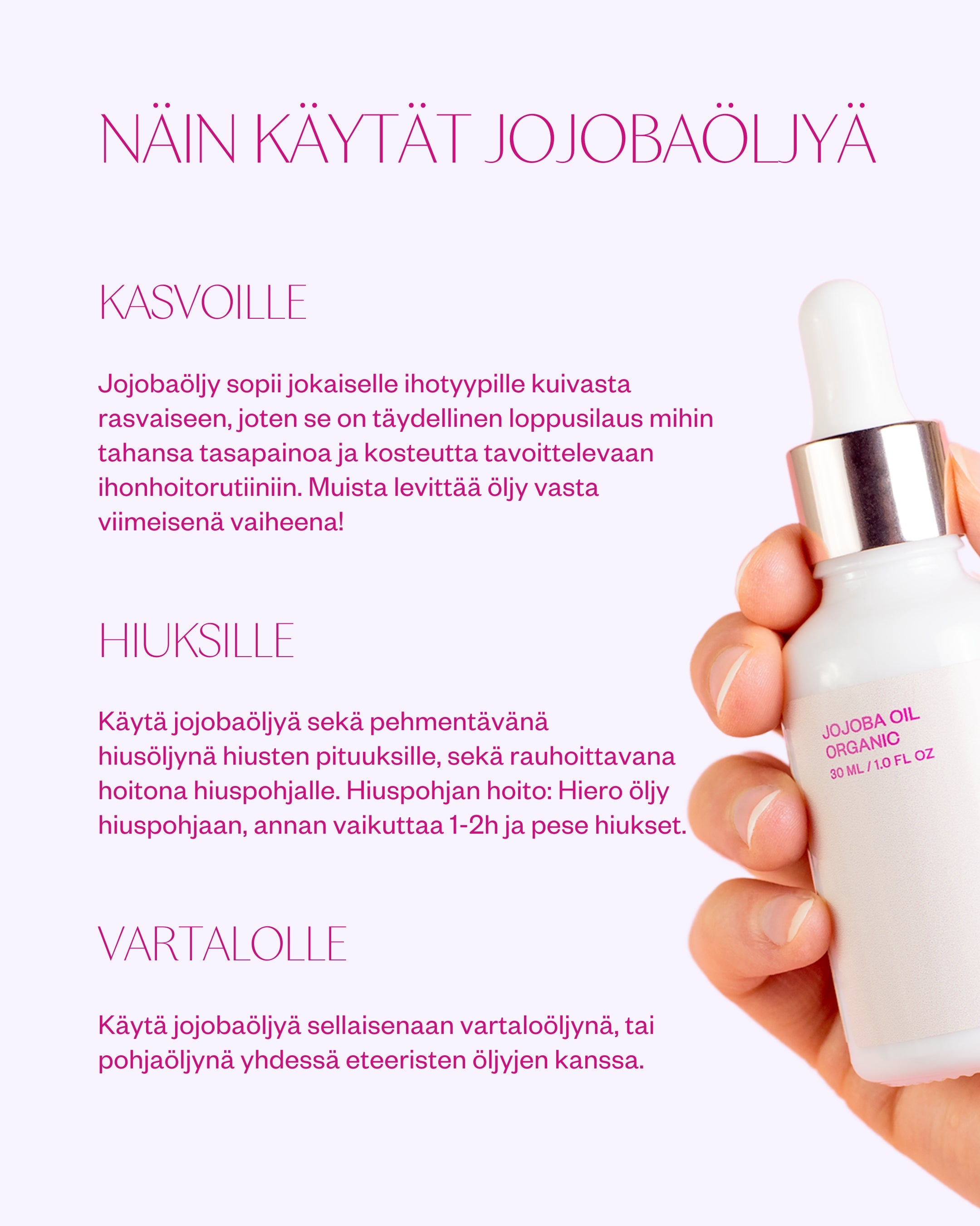 Oil Trio 3x30ml tehokosteuttava öljytrio