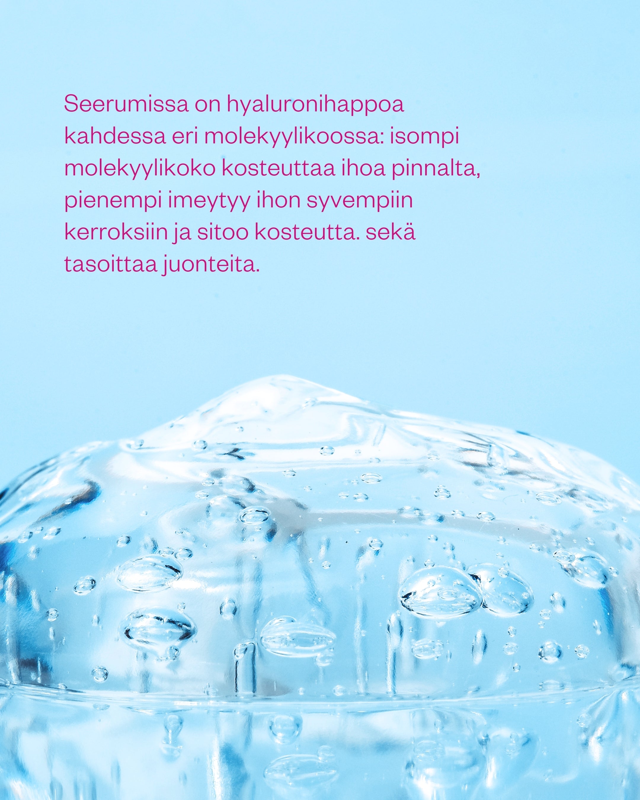 Hyaluron & Probiotics Serum syväkosteuttava hyaluronihapposeerumi Cosmos Organic