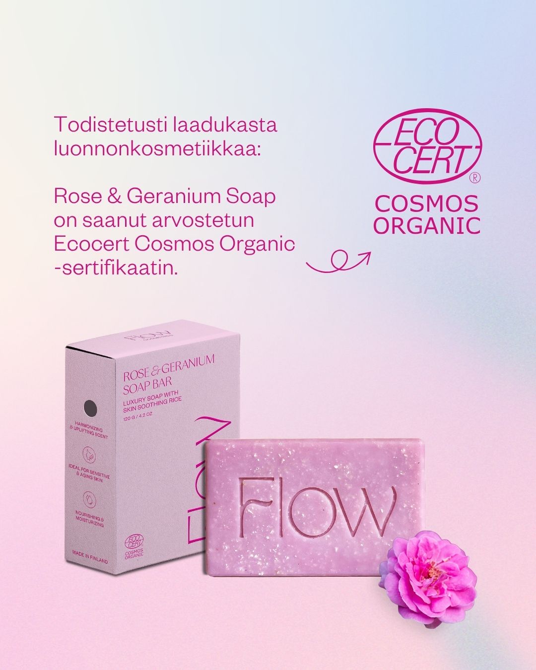 Rose & Geranium -palasaippua