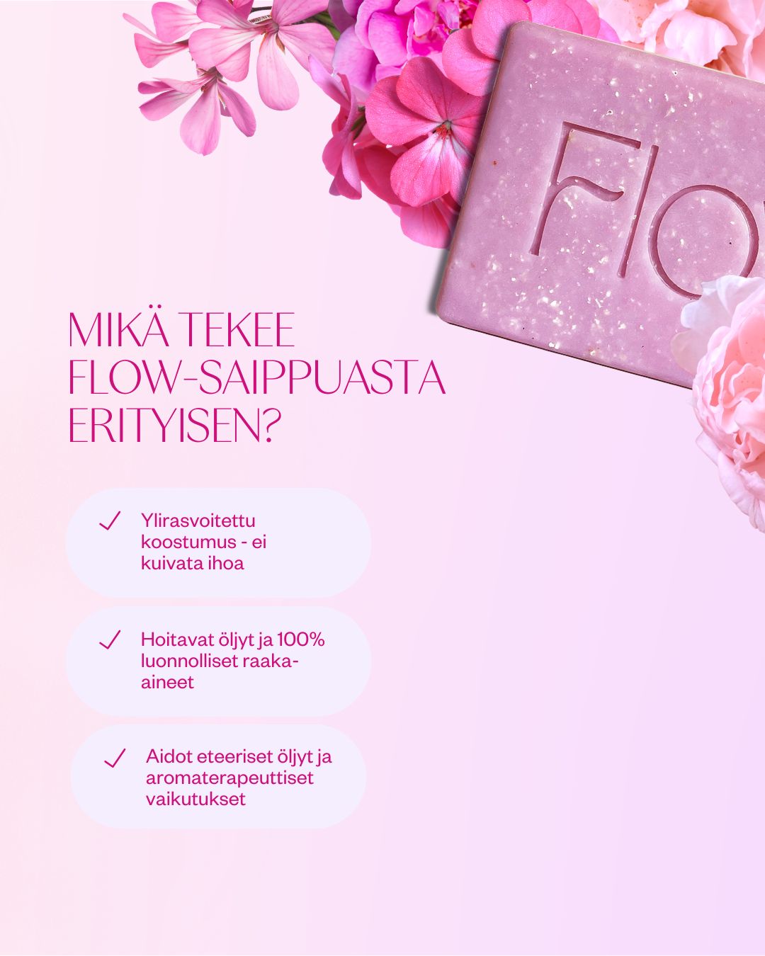 Rose & Geranium -palasaippua