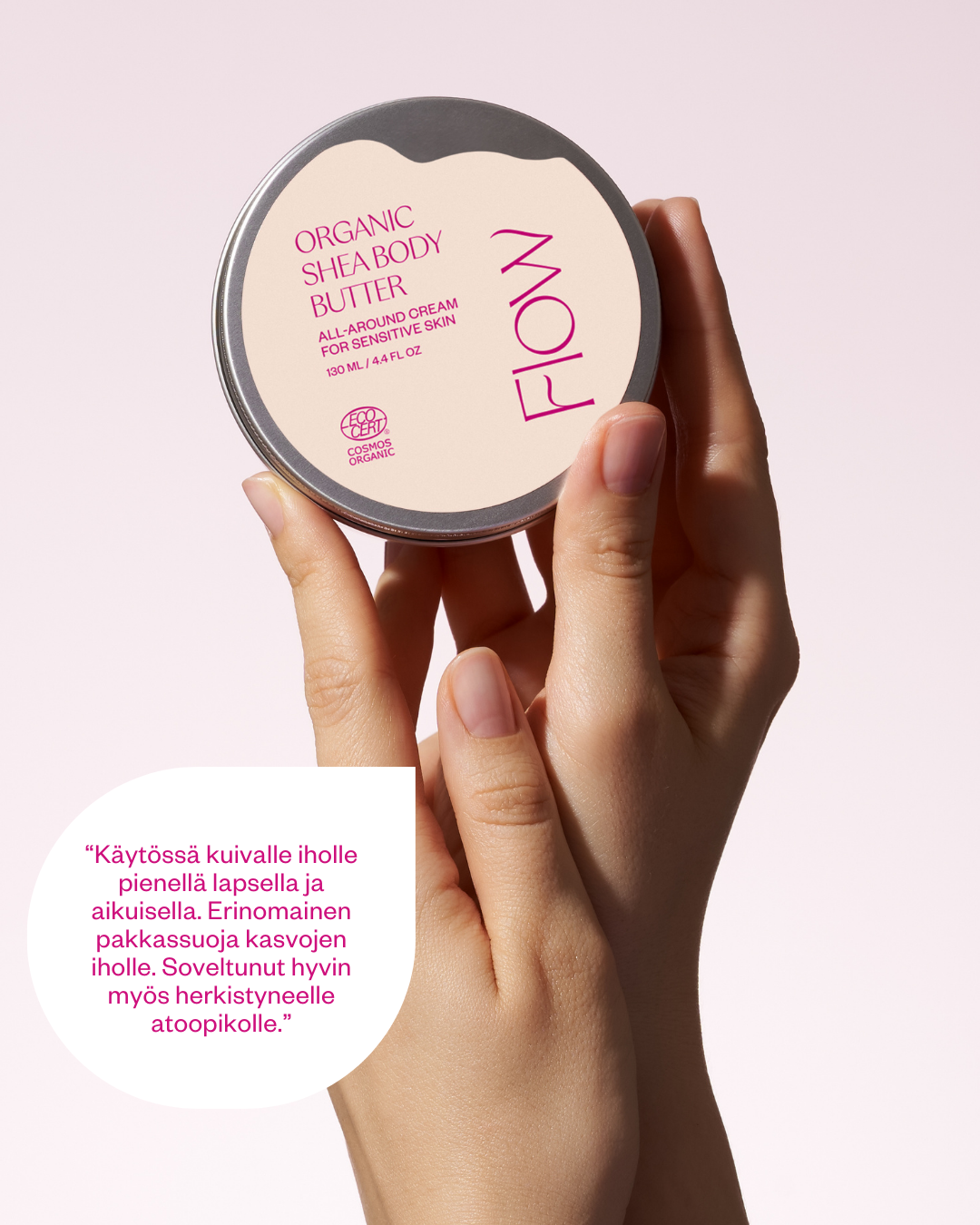 100% Shea Butter vartalovoi / yleisvoide herkälle ja kuivalle iholle