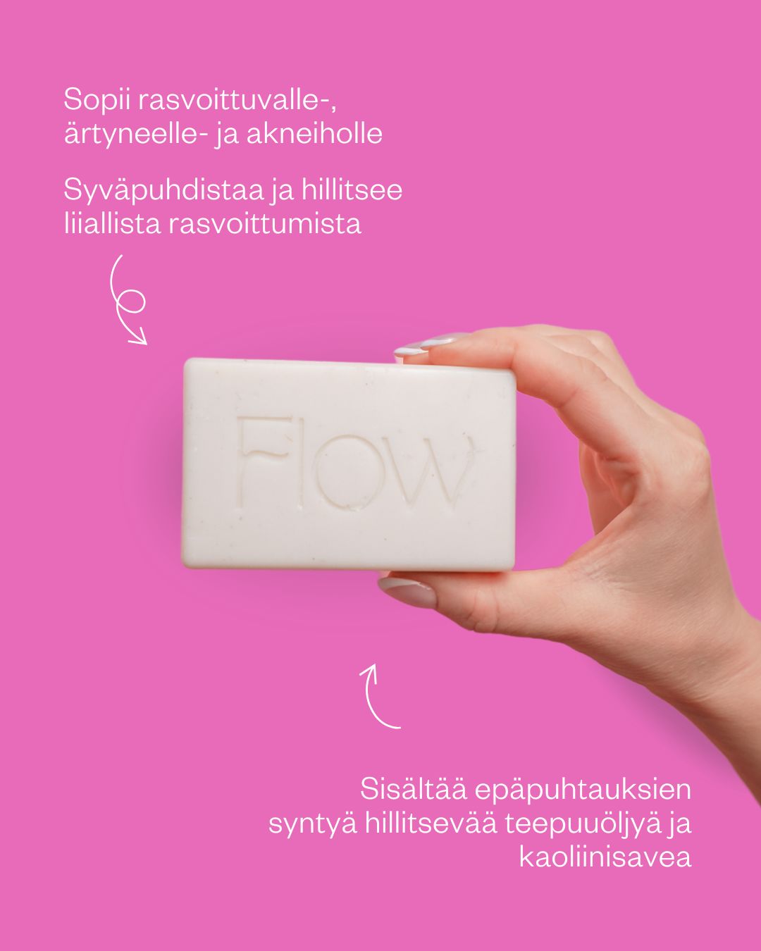 Tea Tree teepuusaippua epäpuhtaalle ja ärtyneelle iholle