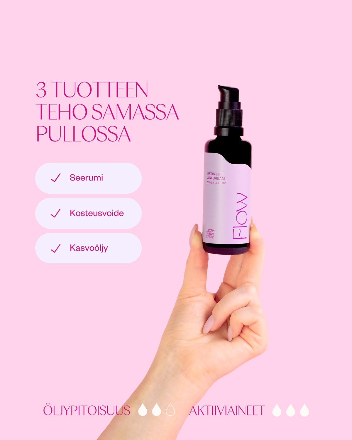 Retin Lift 3-in-1 Cream kasvovoide ikääntyvälle iholle