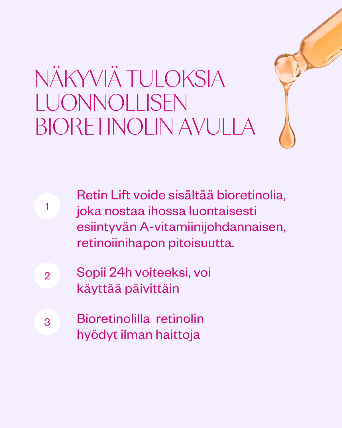 Retin Lift 3-in-1 Cream kasvovoide ikääntyvälle iholle
