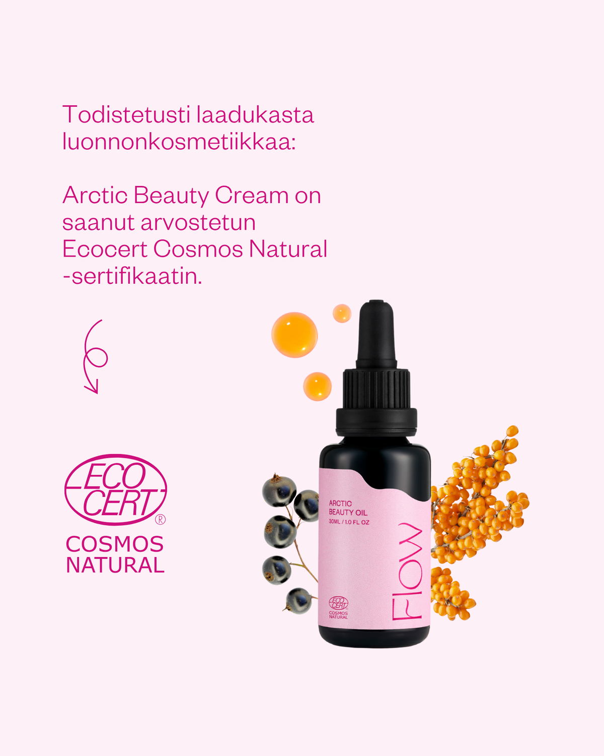 Arctic Beauty Oil kasvoöljy kuivalle ja ikääntyvälle iholle