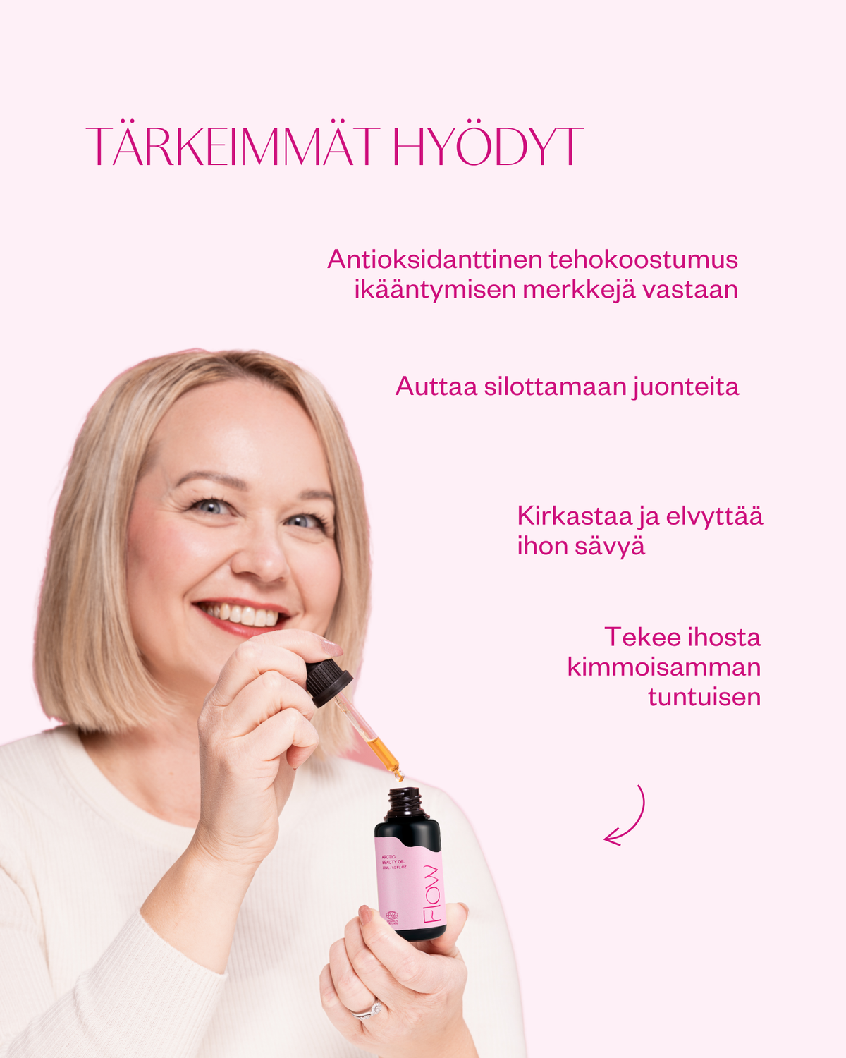 Arctic Beauty Oil kasvoöljy kuivalle ja ikääntyvälle iholle