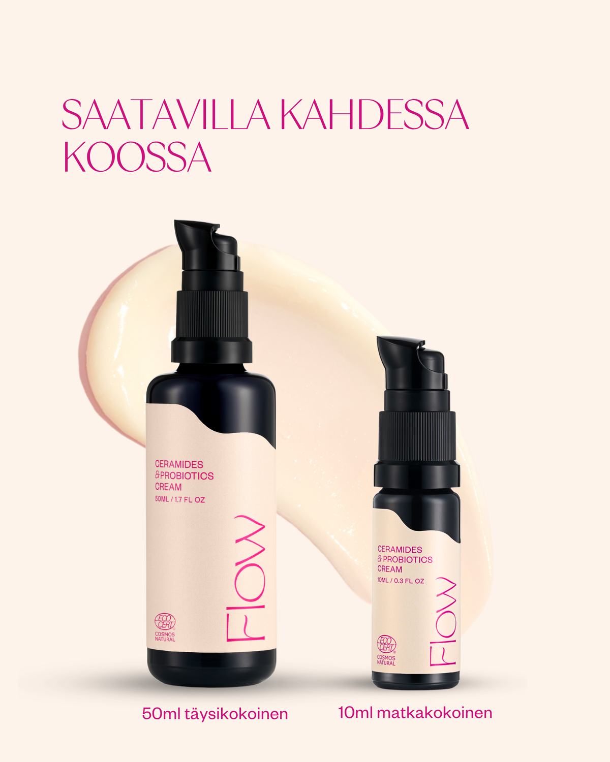 Ceramides & Probiotics Cream - korjaava herkän ihon kasvovoide (hajusteeton)