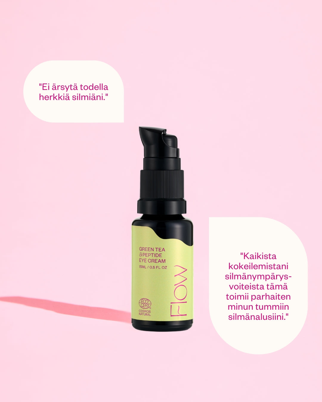 Green Tea & Peptide Eye Cream silmänympärysvoide tummille silmänalusille