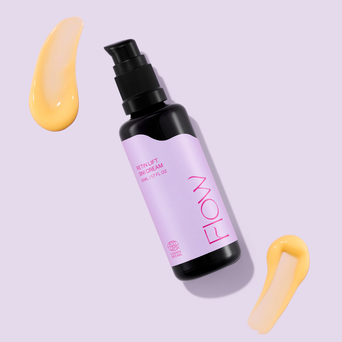 Flow Cosmetics Retin Lift -kiinteyttävä kasvovoide ikääntyvälle iholle Ecocert Cosmos Natural