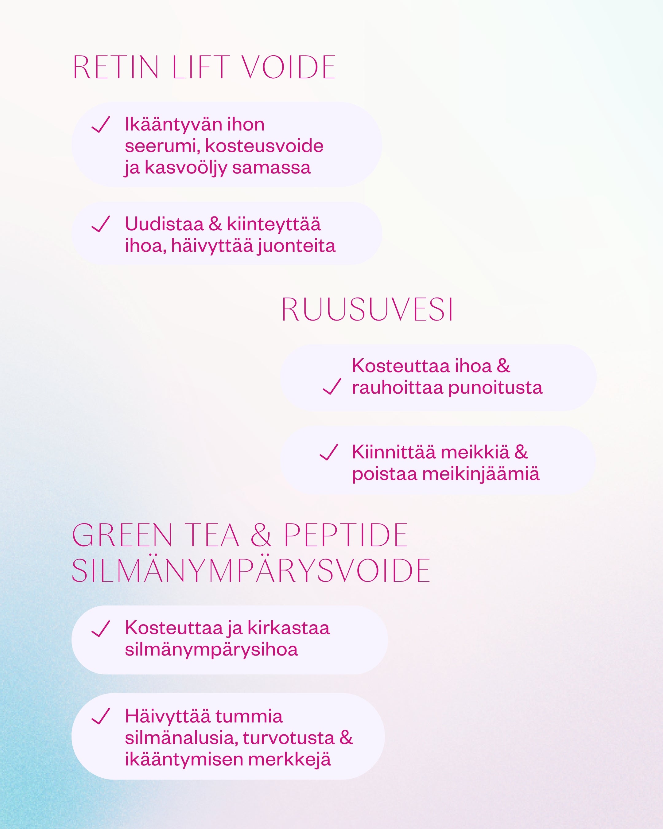 Ikääntyvän ihon setti
