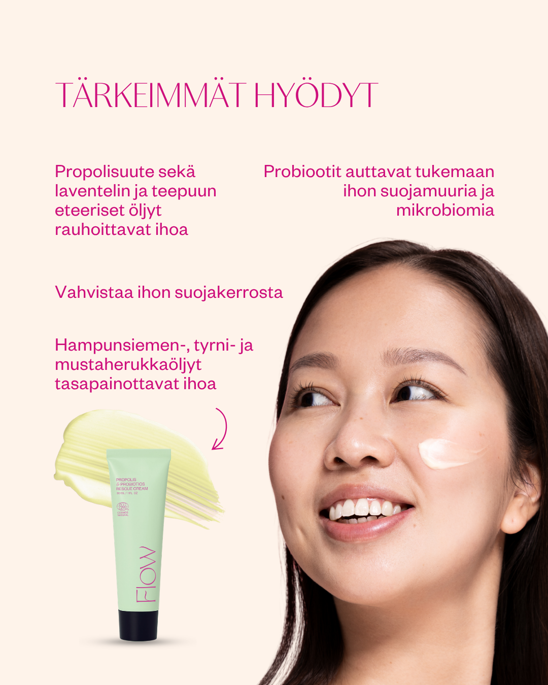 Propolis & Probiotics Rescue Cream matkakoko