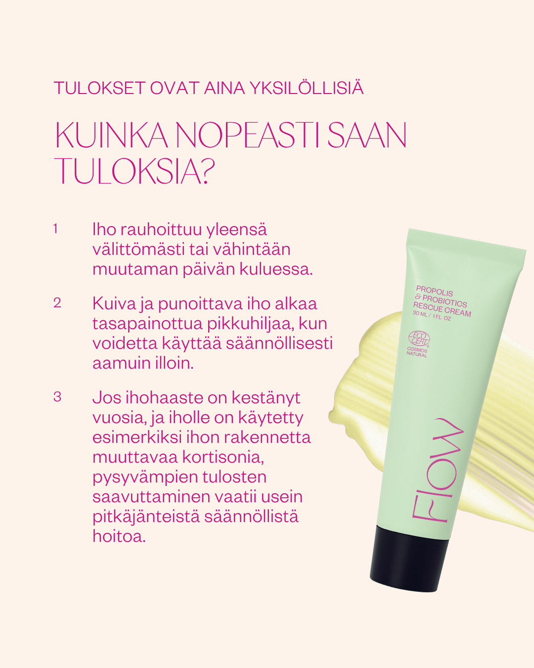 Propolis & Probiotics Rescue Cream matkakoko