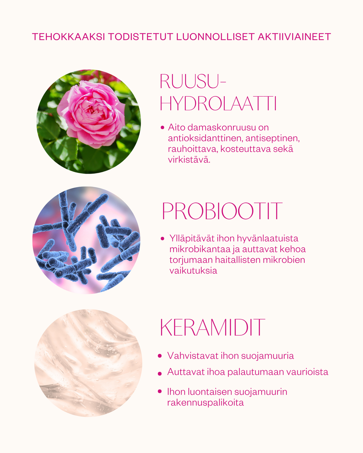Punoitusta rauhoittava setti