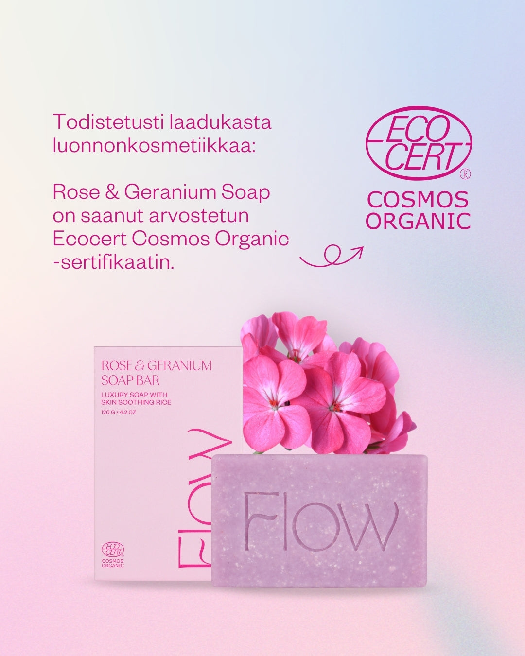 Rose & Geranium -palasaippua