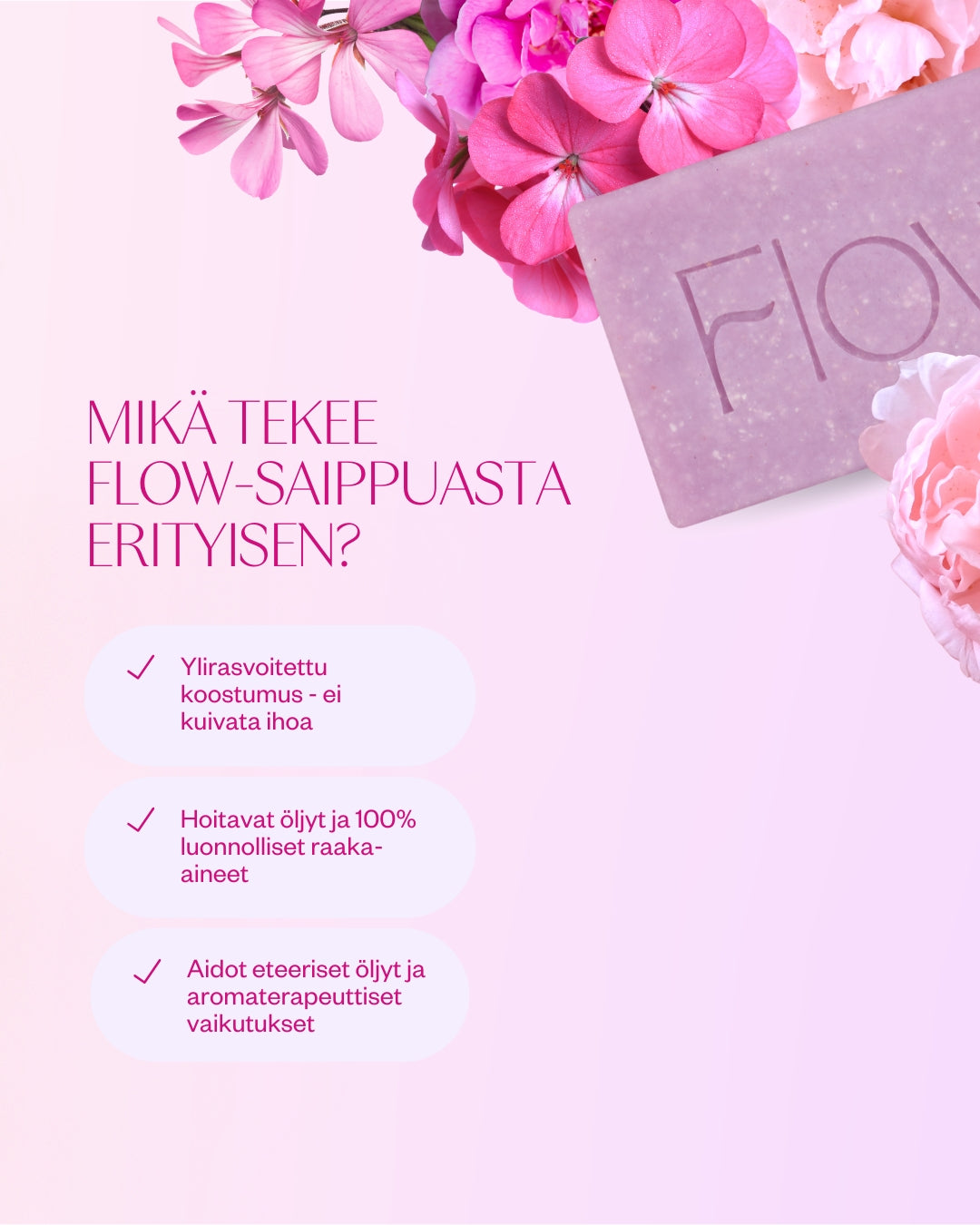 Rose & Geranium -palasaippua