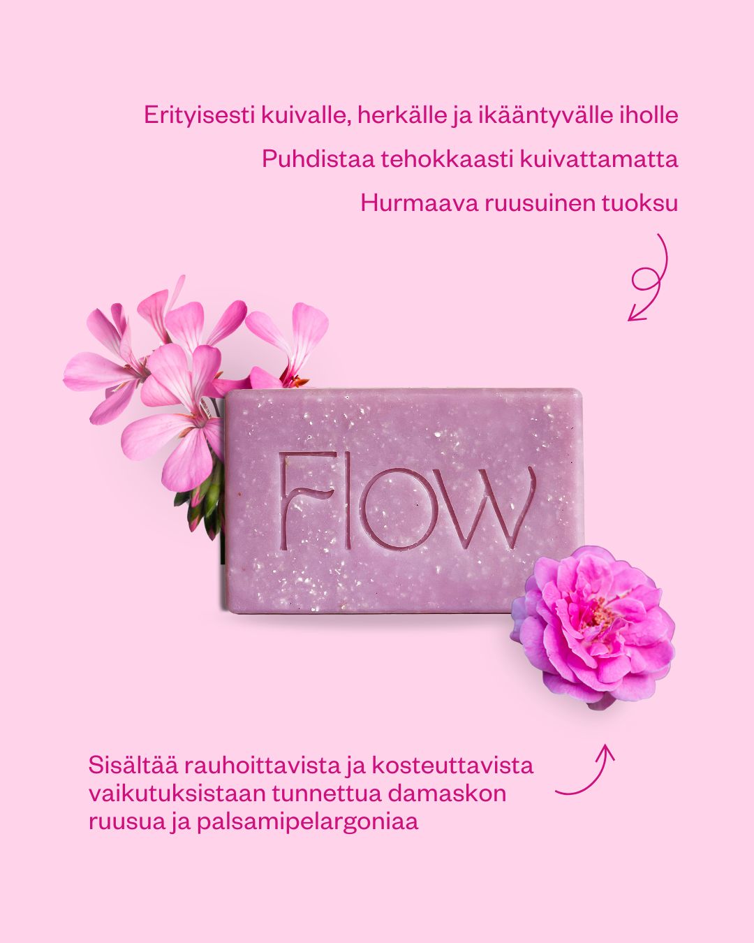 Rose & Geranium -palasaippua