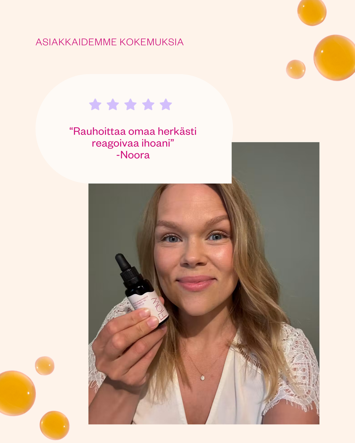 Rosehip Intensive Treatment Oil hoitoöljy herkälle ja haasteelliselle iholle