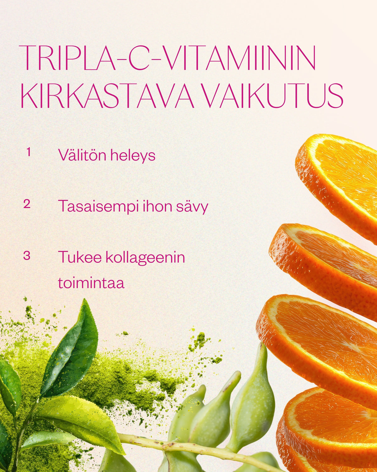 Vitamin C & Matcha Serum - kirkastava vitamiiniseerumi
