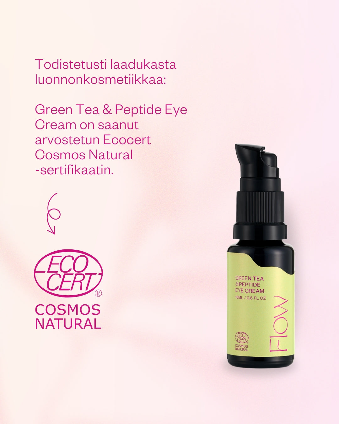 Green Tea & Peptide Eye Cream silmänympärysvoide tummille silmänalusille